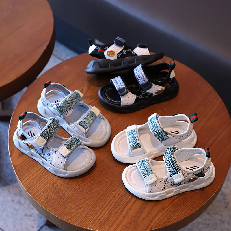 

Factory Ready Stock Wholesale New Fashion Kids Children Boy Beach Sport Sandals