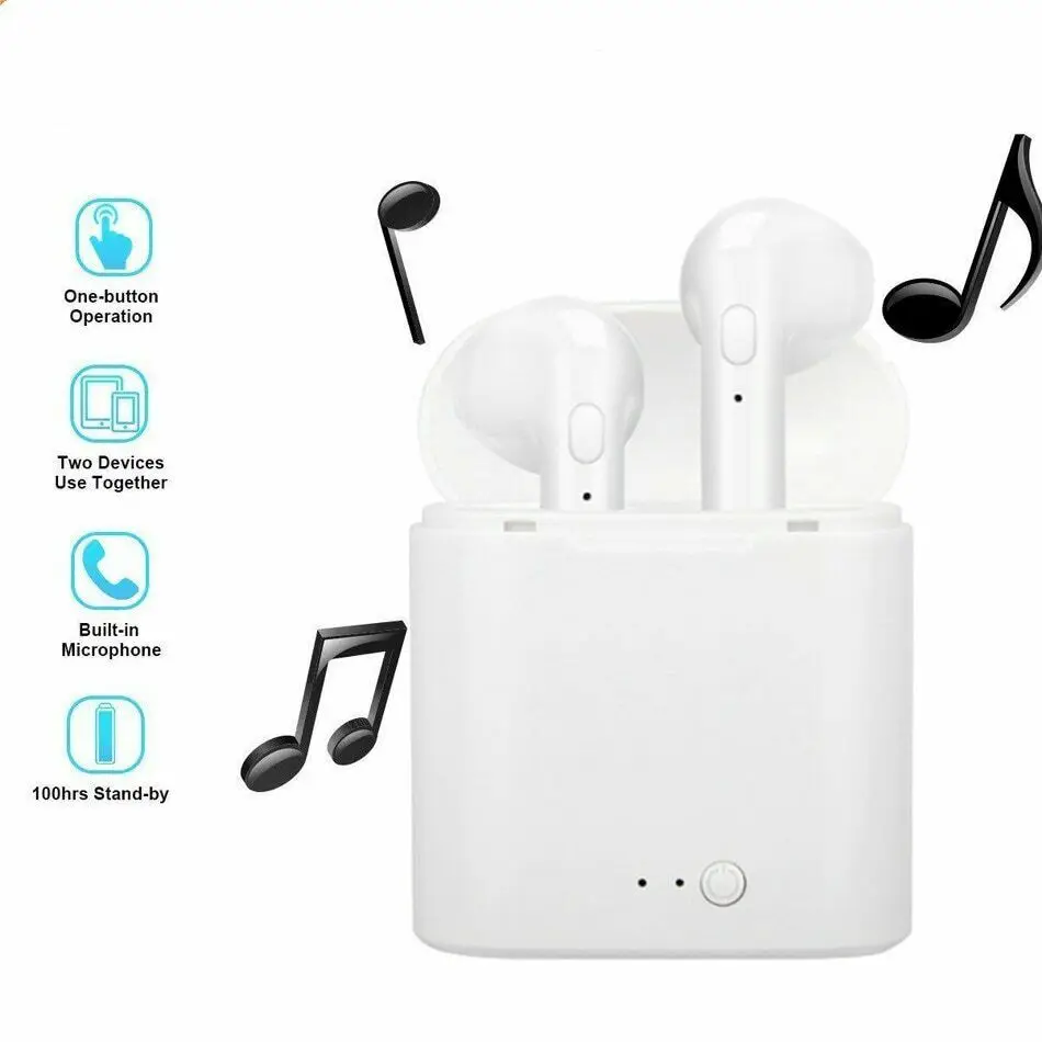 

I7S TWS Popular Led Mobile Accessories BT Wireless Sterio Earbuds Earphone & Headphone i12 i11 pad i i&phone, Colors customized