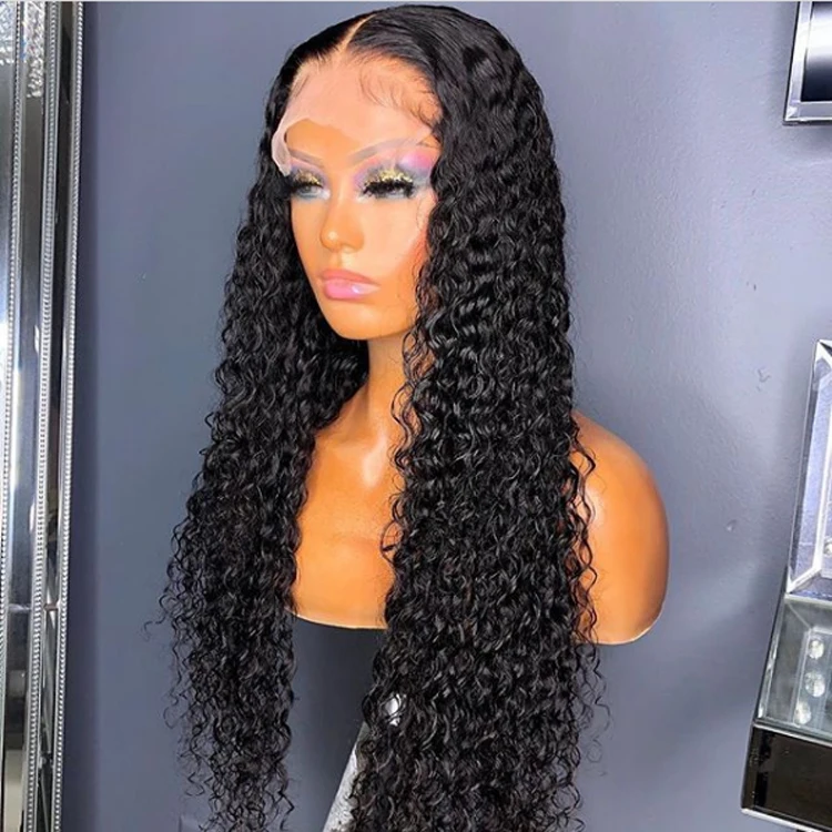 

13*6 lace front wigs deep wave brazilian human hair wigs for Black Women