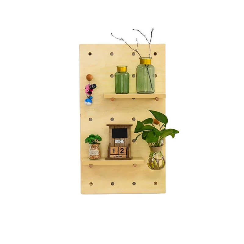 

Hot Selling Nature New Design Home Decor Products Wooden Peg Board