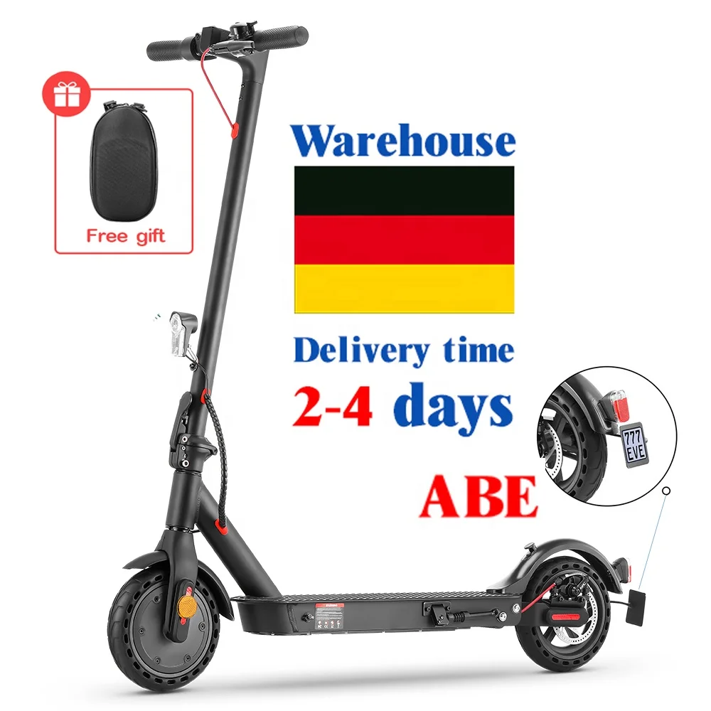 

Electric Scooter E9 with ABE Certification Road Permit 7.5AH 30KM 350W No Tax Foldable Kick E Scooters Electric Scooter Adult