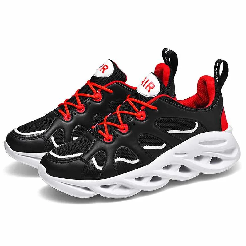 

New fashion breathable running shoes with thick mesh soles men sneakers