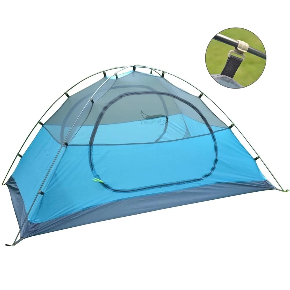 

Desert&Fox Backpacking Camping Tent Lightweight 1-3 Person Double Layer Waterproof Portable Aluminum Poles Travel Tents