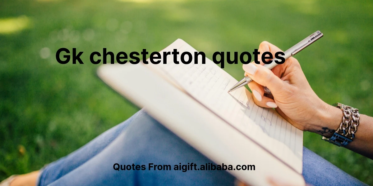 gk chesterton quotes