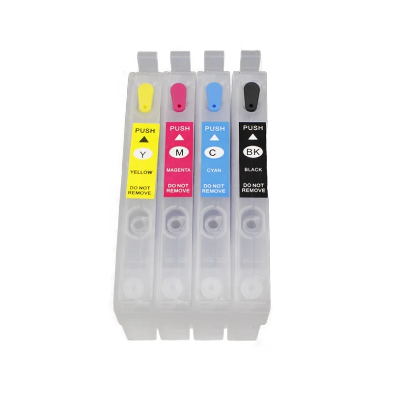 

T802 T802XL 822 Refill Ink Cartridge without Chip Compatible for Epson WF-4720 WF-4730 WF-4734 WF-4740 EC-4020 EC-4030 EC-4040, Black cyan magenta yellow