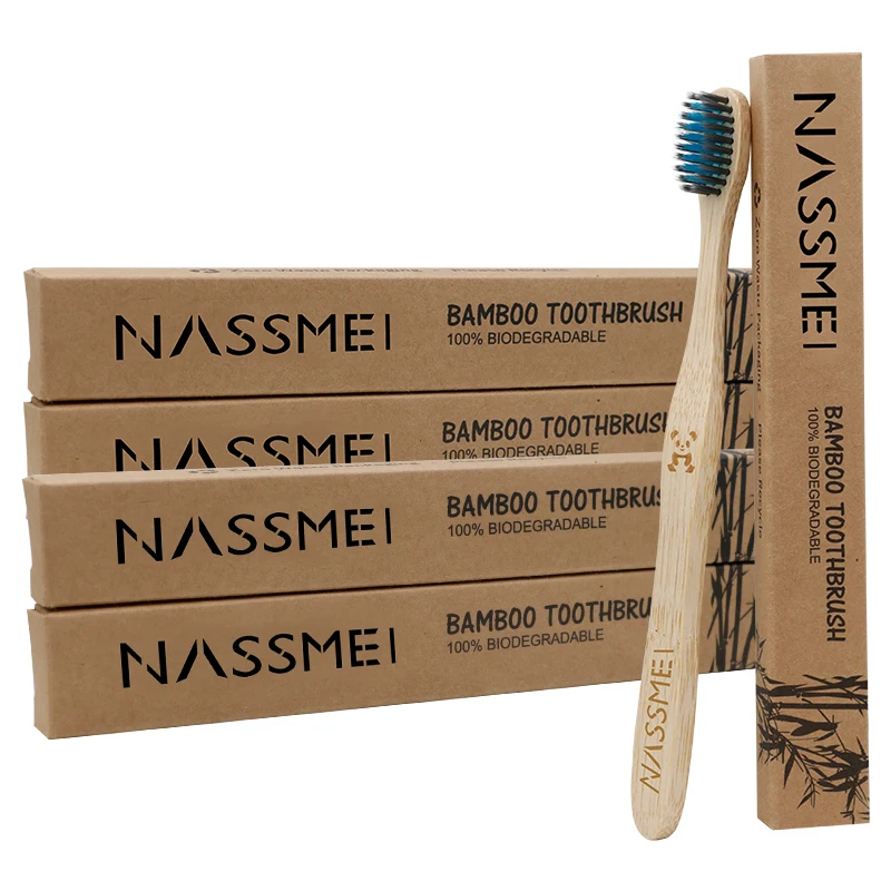 

Wholesale High quality Eco- friendly Biodegradable Soft Bamboo Toothbrush bpa free private label OEM