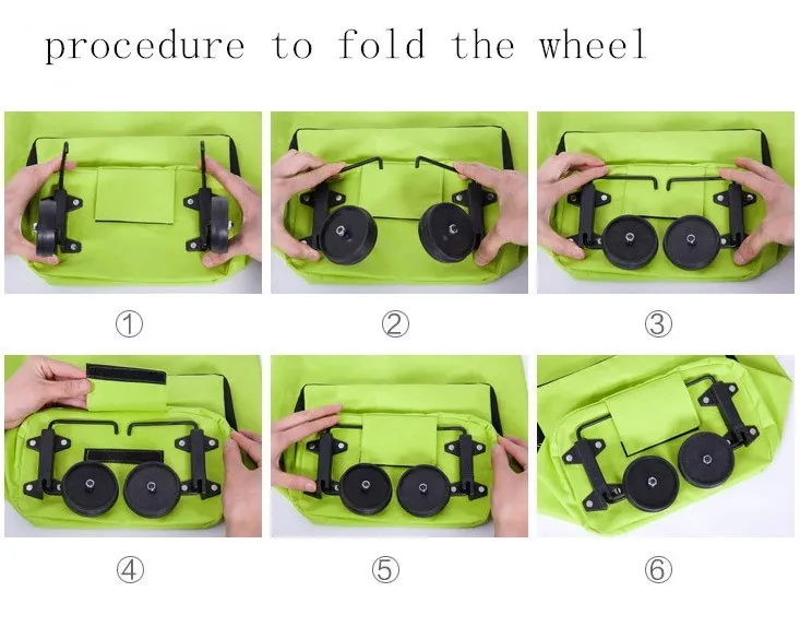 
Wholesale folding shopping cart bag waterproof grocery tote bag portable foldable market trolley bag 