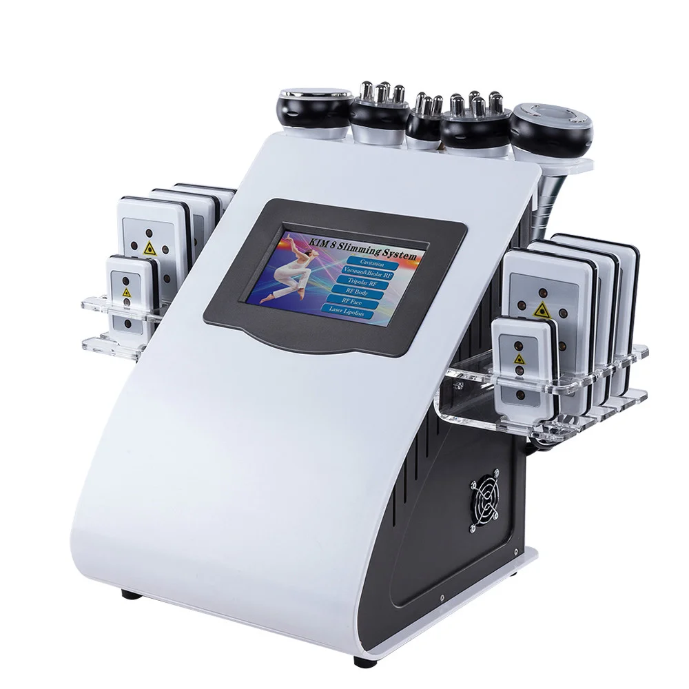 

6 in 1 Cavitation 8 Pads Lipolaser Slimming Beauty Machine with Ultrasound