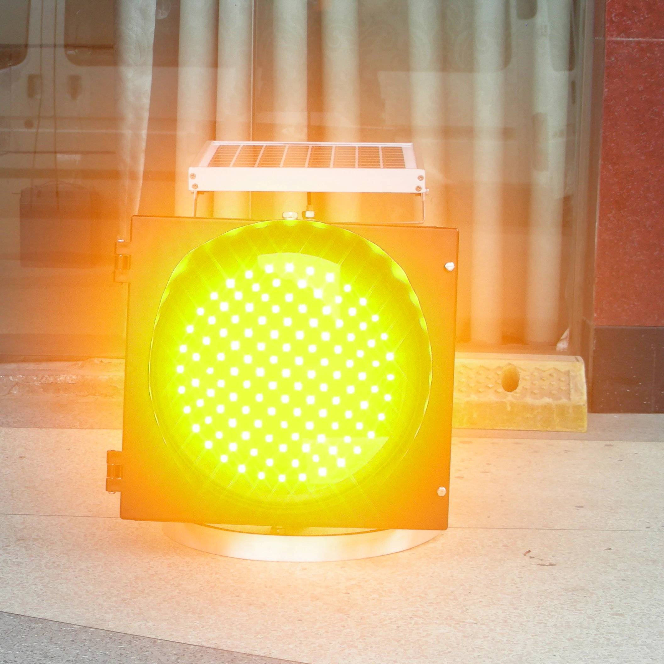 Solar amber  traffic warning lights HNSW-YW11