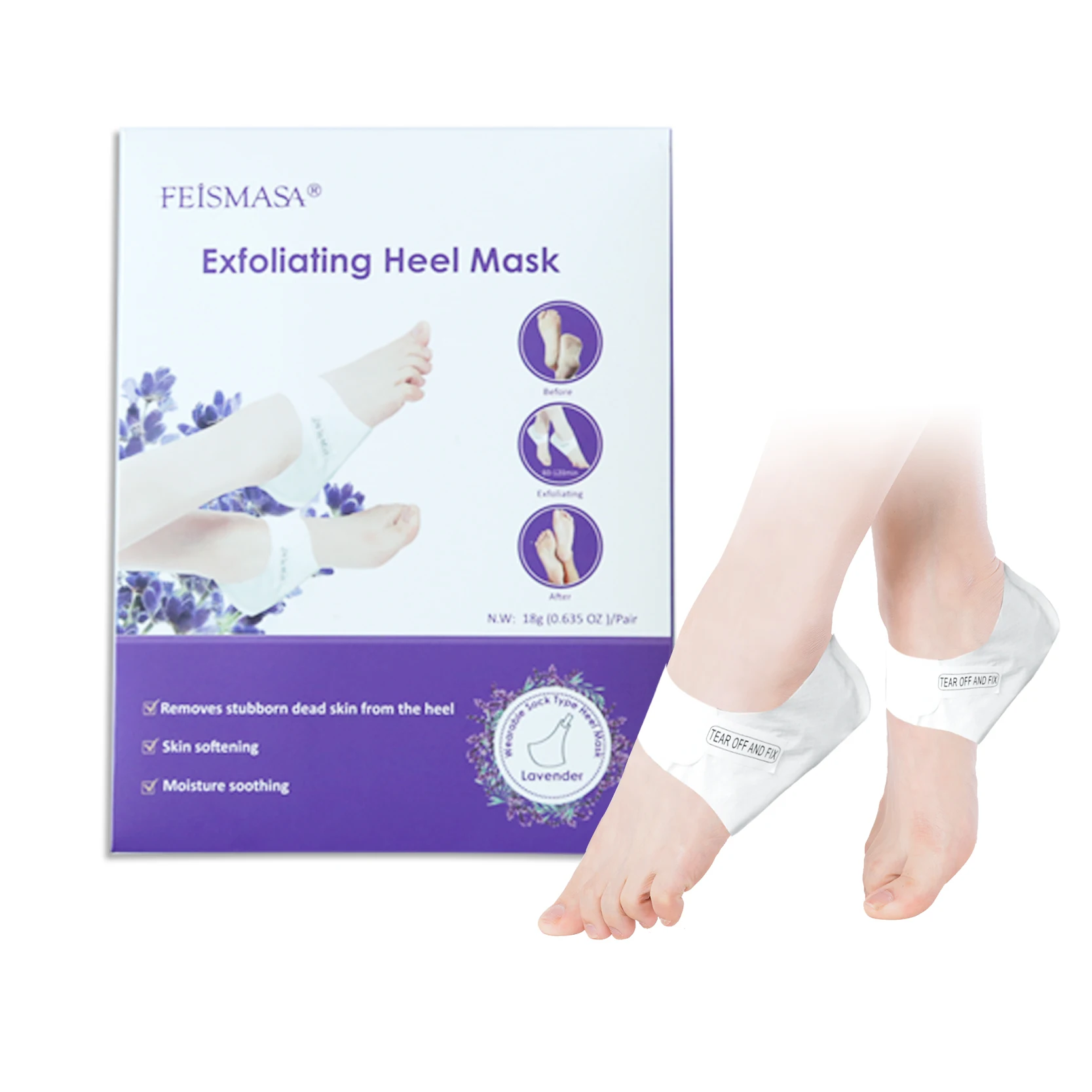 

Treatment Pedicure Lavender Callus Peeling Baby Your Feet Exfoliating Foot Heel Mask