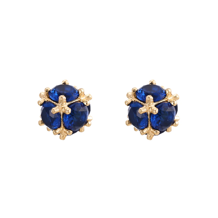 

80438 Xuping high quality hoop earring, 18K Gold Plated fashion ball earrings for women