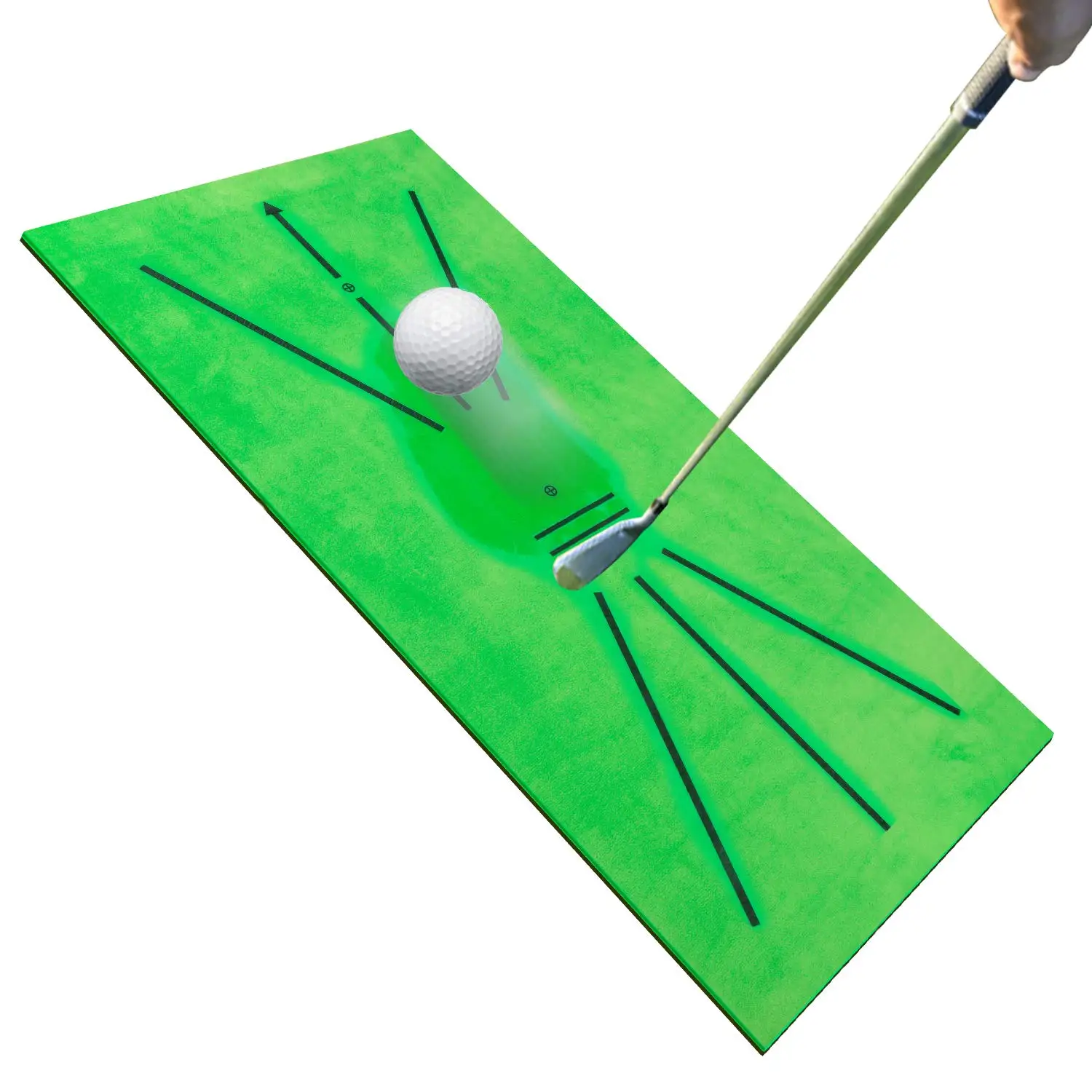 

Golf Practicing Tool Putt Mat Golf Swing Trainer Thickening Mat Non-Slip Mini Golf Course Gifts for Husband Child Sport Lovers