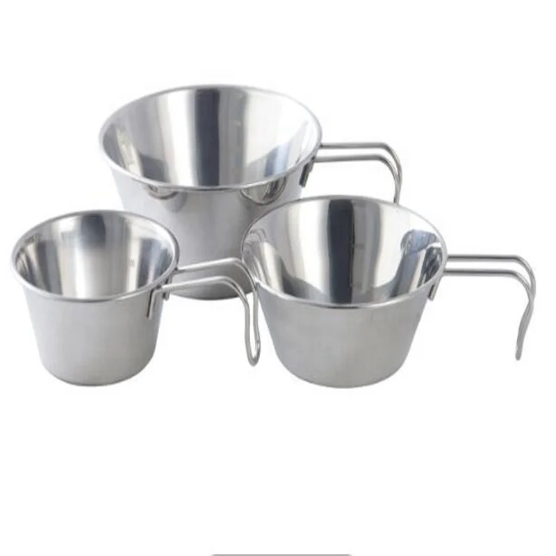 

Stainless Steel Handle Three-piece Bowl Set, Sliver