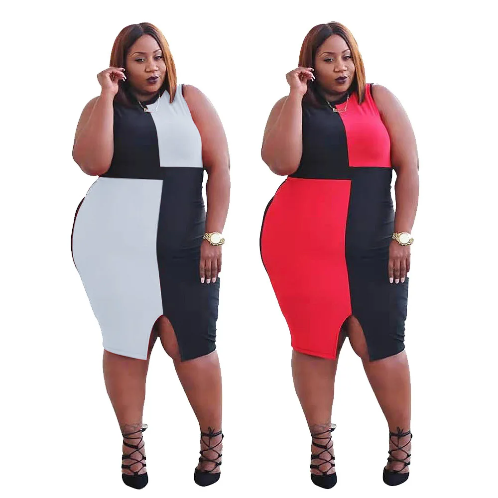 

B36097A 2021 new design fashion summer 5XL casual dress sexy plus size woman dress