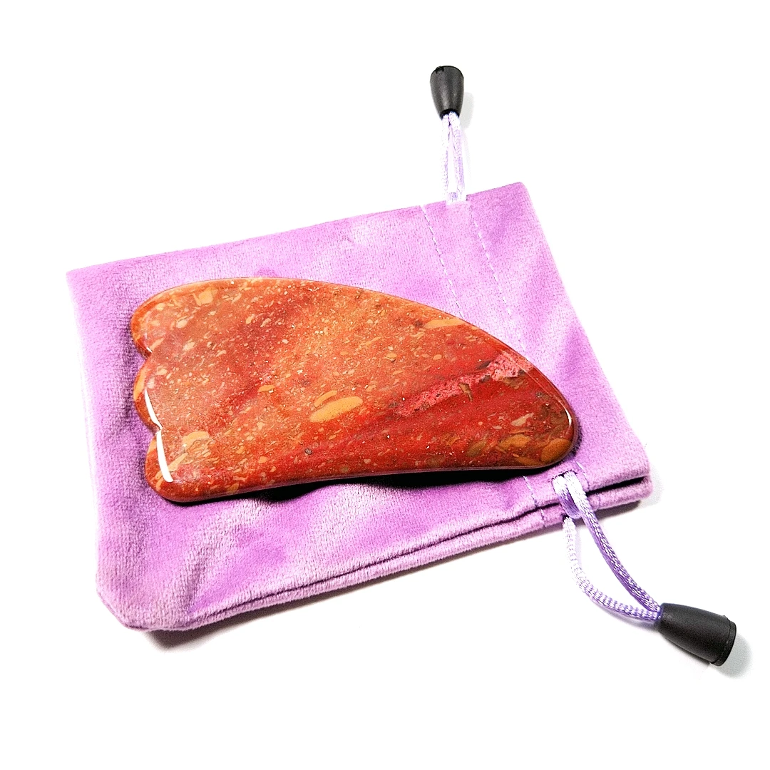 

Best price mookaite jasper face beauty equipment guasha tool claw good health