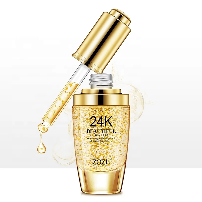

OEM ODM ZOZU guangzhou obo cosmetic anti aging skin care hyaluronic acid whitening 24k gold serum