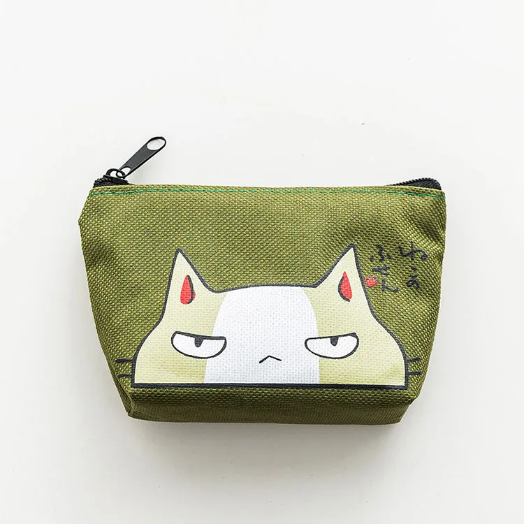 

New Korean color cat sauce cute zero wallet creative hand coin key collection bag wholesale customization