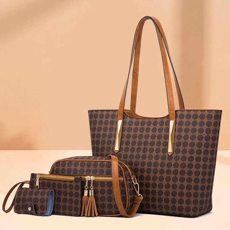 

2022 Hot Sale 4pcs Women's Tote Bags Set Luxury Purse and Ladies Hand Bag Designer Handbags for Women Famous Brands, Customizable