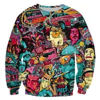 

1 Piece Drop Shipping All Over Print Sweatshirt All Over Sublimation Sweatshirt Anime