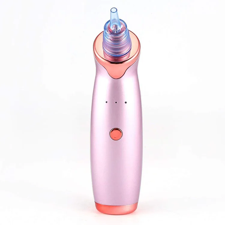 

Rechargeable electric facial nose blackhead suction extractor tool Skin care vacuum black head remover, White