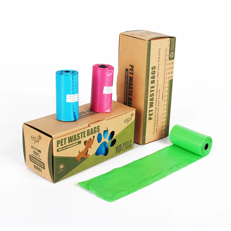 

Degradable Portable Roll Pet Waste 100% Biodegradable Dog Poop Bag, Customized color