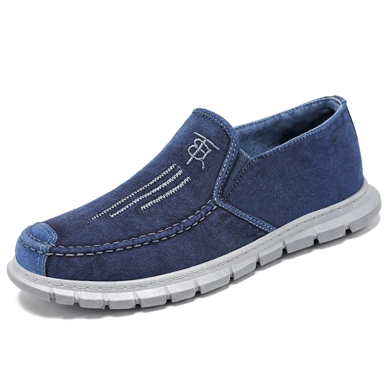 

Mens slip on loafers casual boat shoes men casual sneakers Men's Fashion Sneakers, Black blue