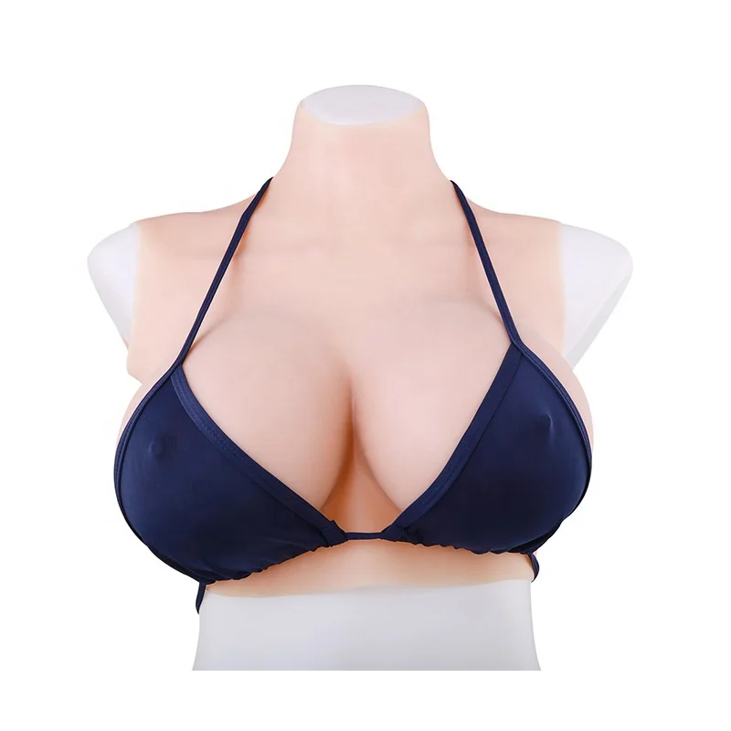 G Cup Half Body Trandsgender Tits wearable breast silicone breast forms Boo...