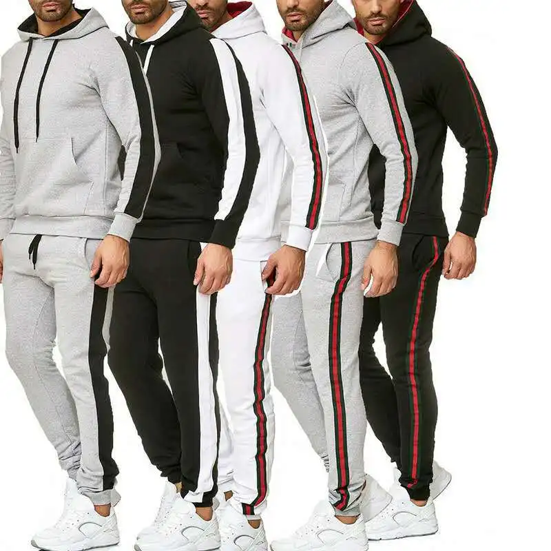 

2021 Custom logo aesthetics plain tracksuit soft slim fit mens tracksuit, Picture