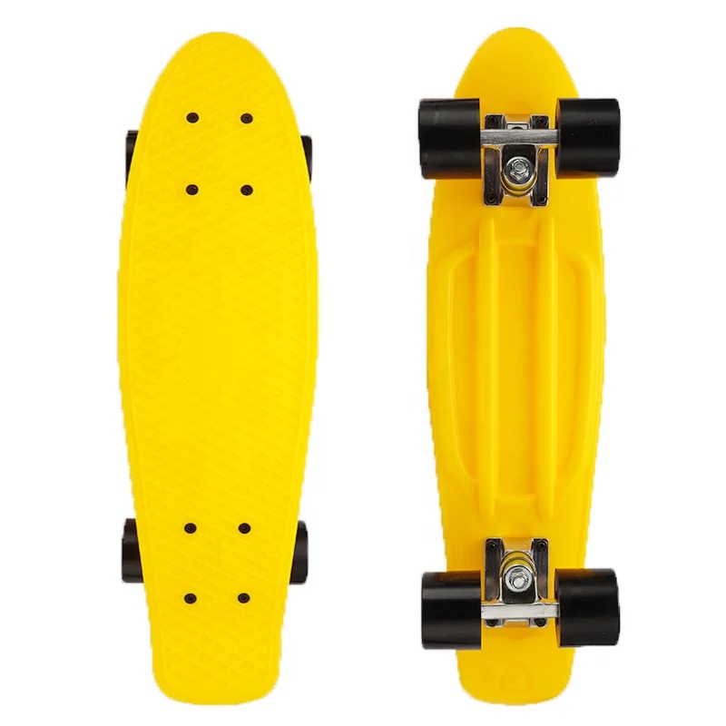 

TY Outdoor Sports For Girl Boy 22 inch Skate Board 4 Wheels Single Rocker Skateboard Plastic Longboard Deck Skateboard, Custommized