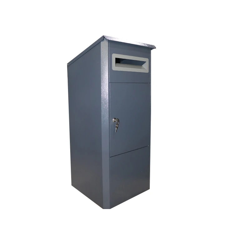 

Outdoor Home Package Large Smart Stainless Steel Metal Parcel Post Letter Mail Drop Delivery Box, Dark grey, light green, light cream or customized