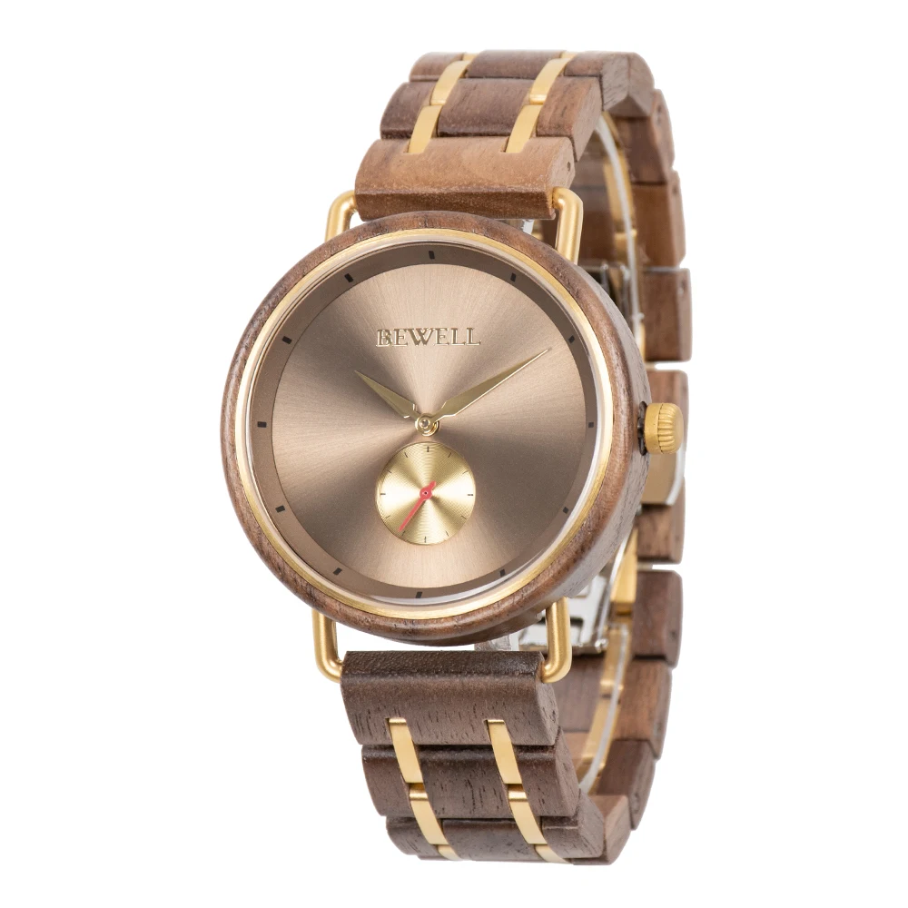 

Water Resistant Wood With Steel Watch