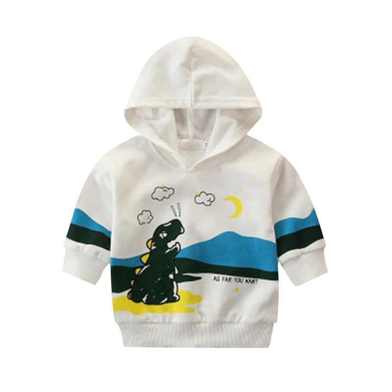 

High quality wholesale white hoodies baby boys hoodies cute printed kids hoodies, Picture
