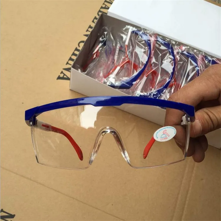 实验室防溅透明晶状体眼实验室眼镜