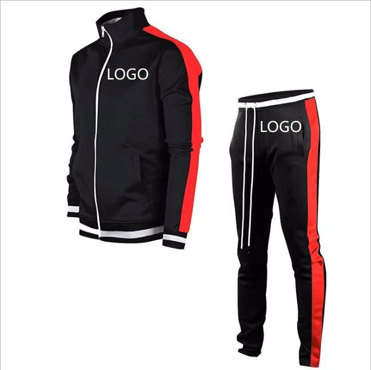 

Latest trend Design custom Tracksuit Men Polyester Cotton Sweatsuit Casual Running Tracksuit For Men