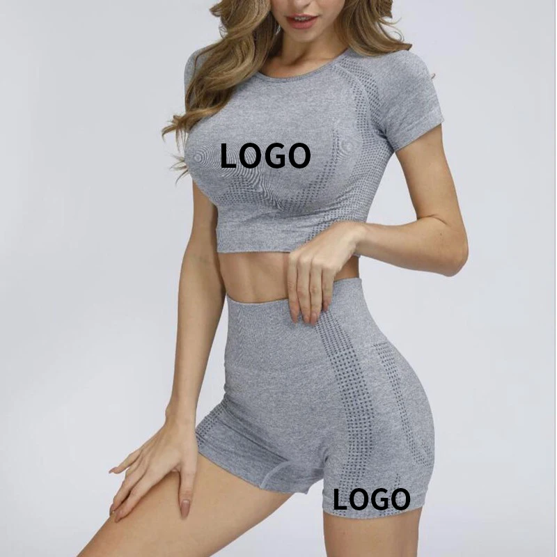 

2021 New Arrival Quick Dry Exercise Soft Compression seamless Training High Waist Leggings and Bra workout fitness & yoga wear