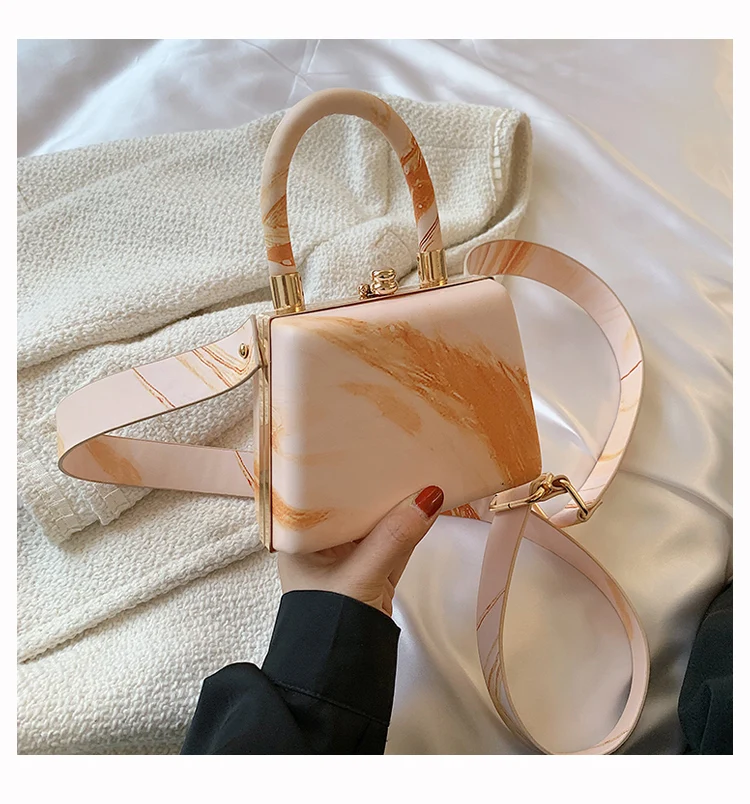 

Fashion small lady shoulder handbag and purses candy color messenger bag PU leather box bag, Multicolor