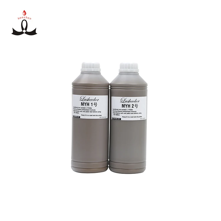 

Factory Supply OEM Lushcolor 1000ML Big Tattoo Bottle Pigment Permanent Makeup Ink For Eyebrows Eyelines Lip Scalp