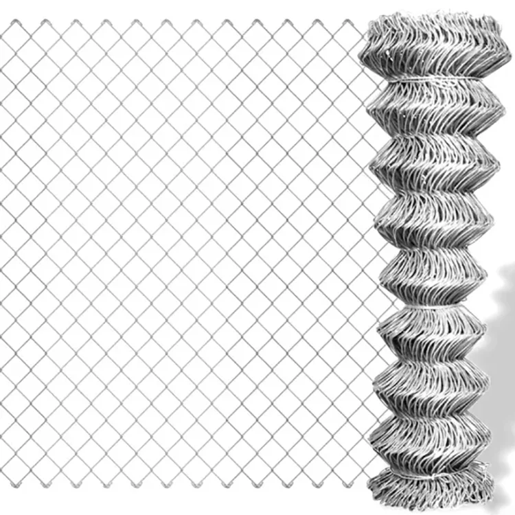 

Hot dip Galvanized 6ft chain link fencing top with barbed wire, Customized color