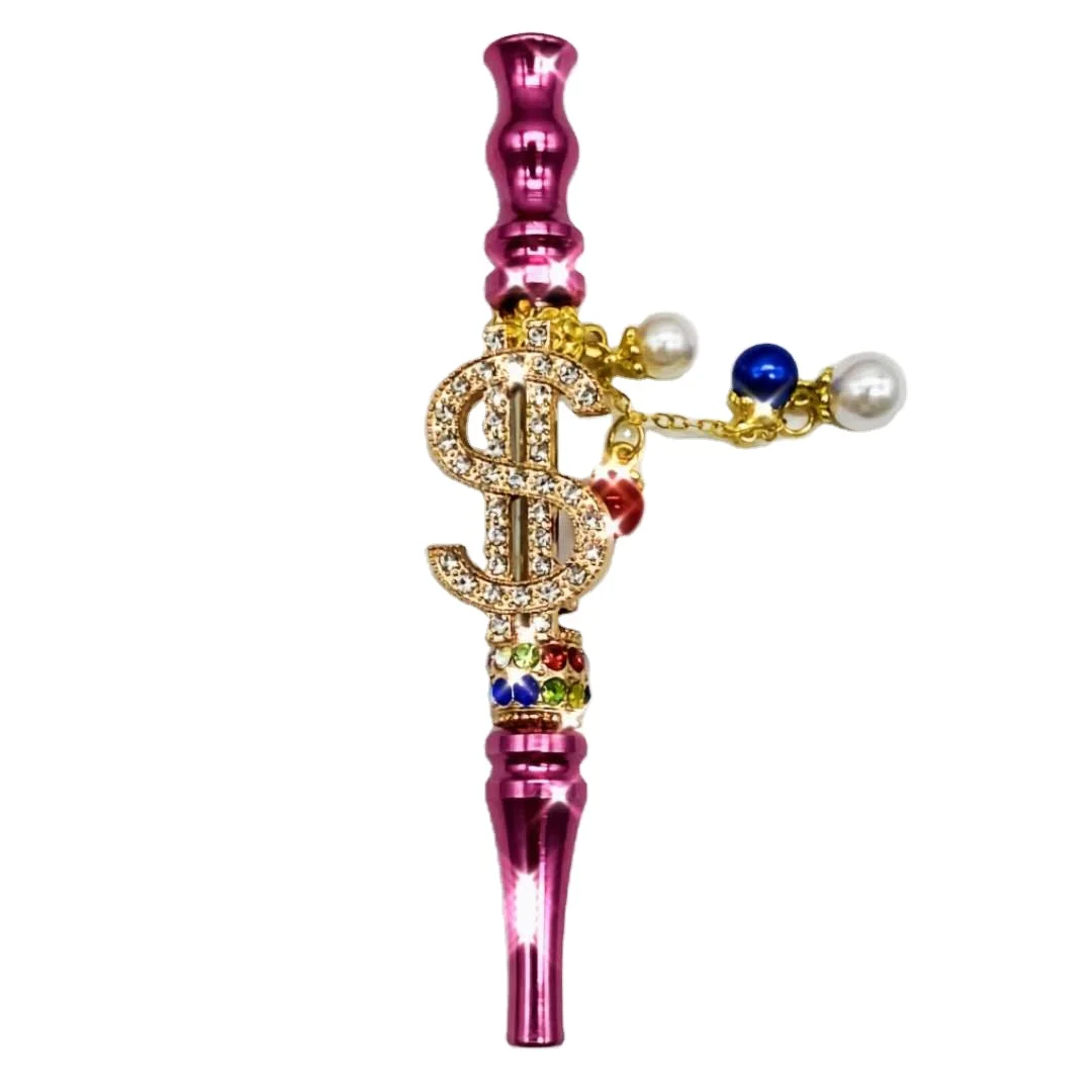 

Hot selling blunt holder smoking pipe weed accessories hookah mouth tips bling diamond $ style blunt holders for women, Random