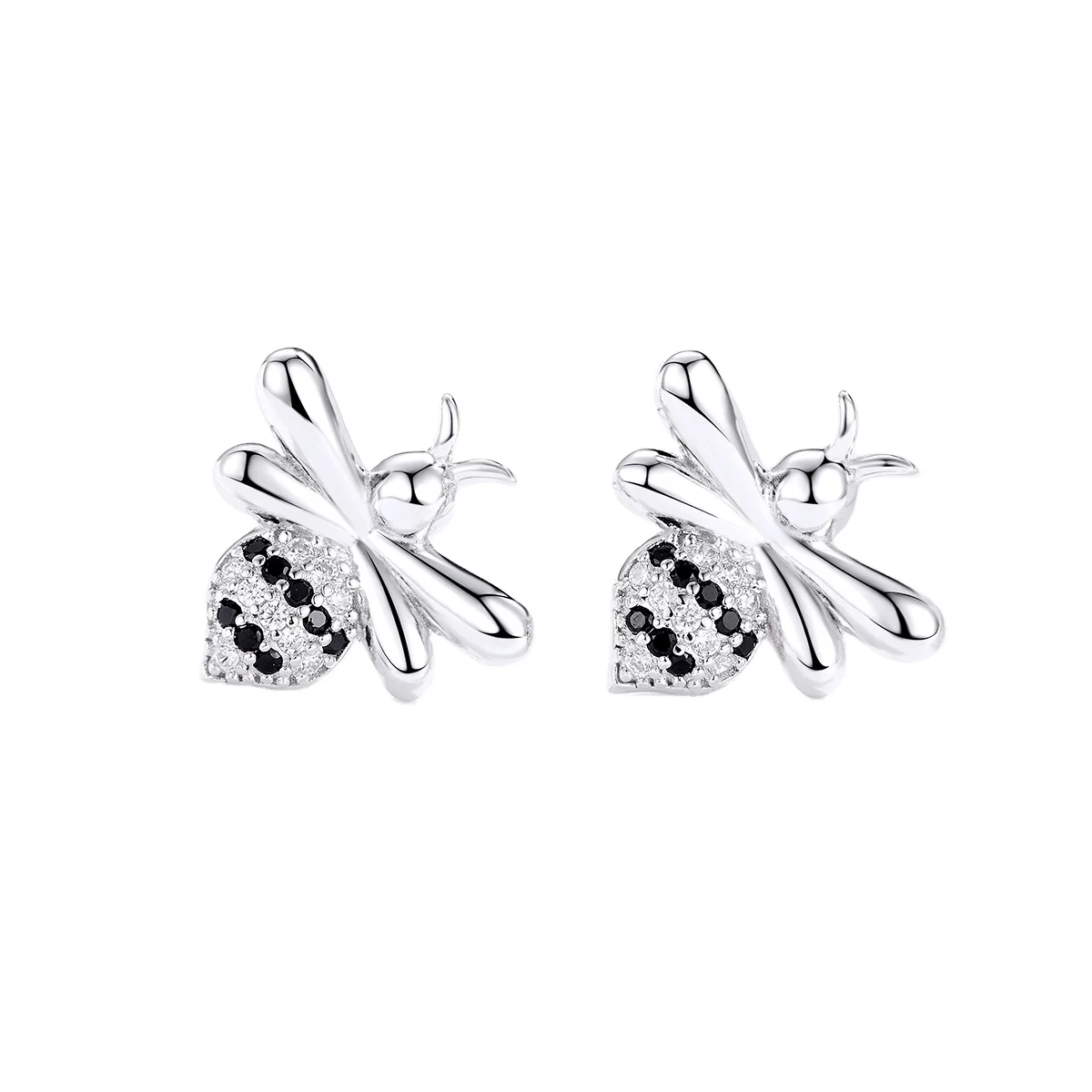 

New Arrival Bee Crystal Cubic Zirconia Stone Stud Earings 925 For Women 2020