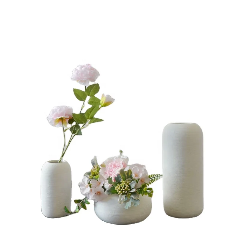 

Nordic home decor ceramic & porcelain flower vase / Modern Wedding decoration White Vase set