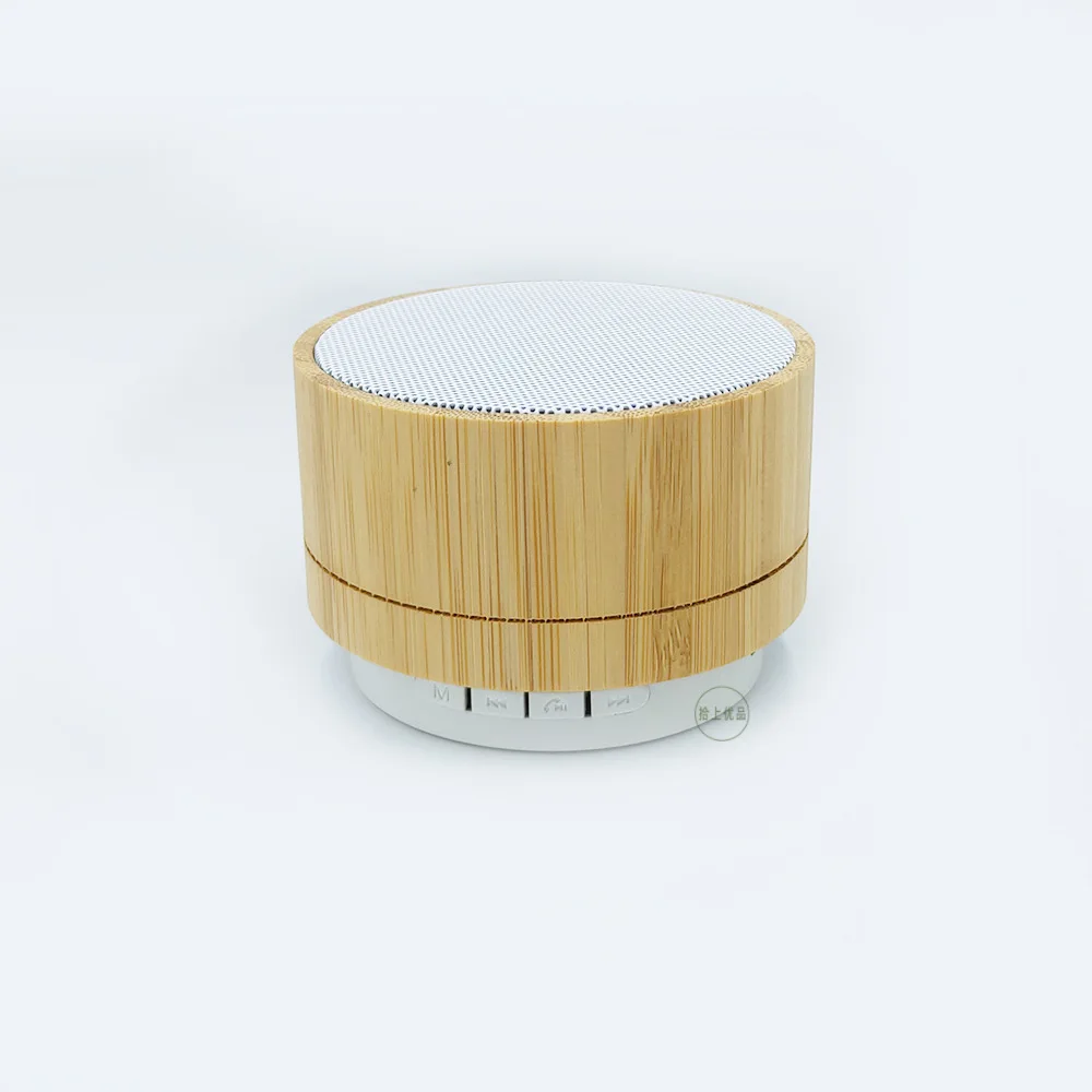 

Wholesale price Bamboo custom logo mini portable sound box speaker for outdoor