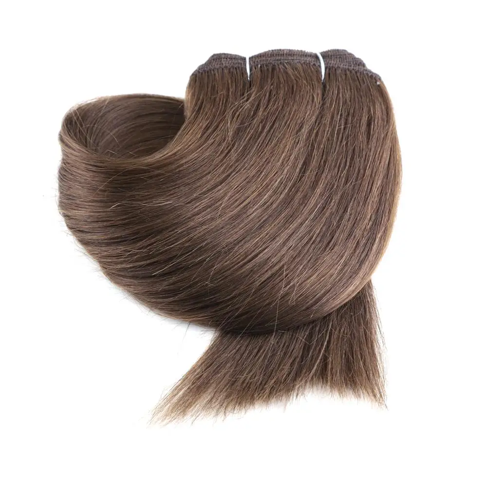 

Neitsi 100g Virgin Pu Skin Hair Wefts Double Drawn Remy Human Weaves Extensions Remy Hair 4# 16 inches