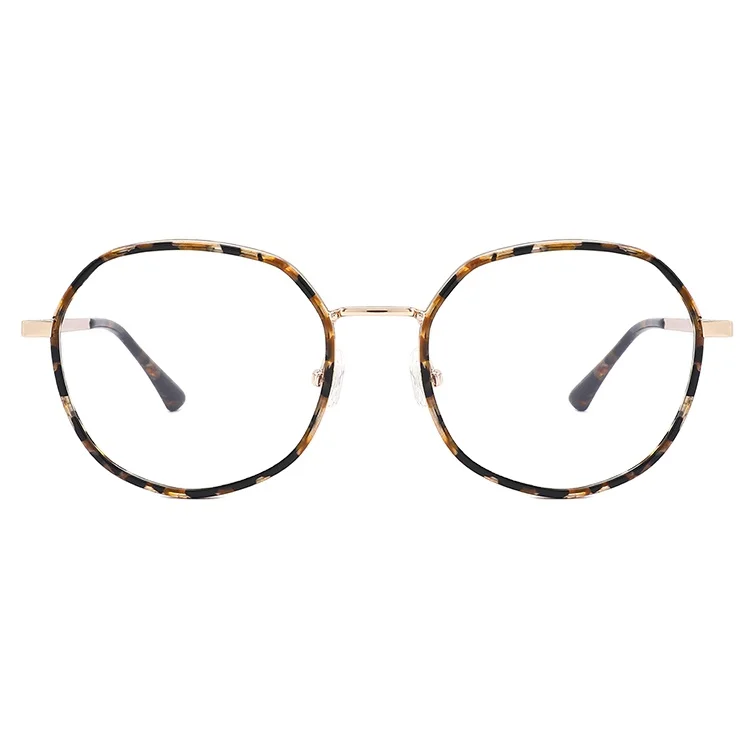 

Acetate metal for men and women round prescription optical eye glasses spectacle eyeglasses frame glasses