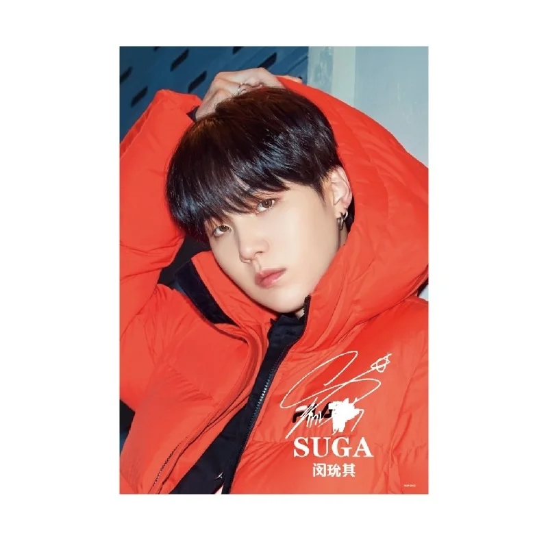 

New Wholesale kpop shop bangtan Kpop Korea A3 size Bangtan Boys kpop poster with paper photocard