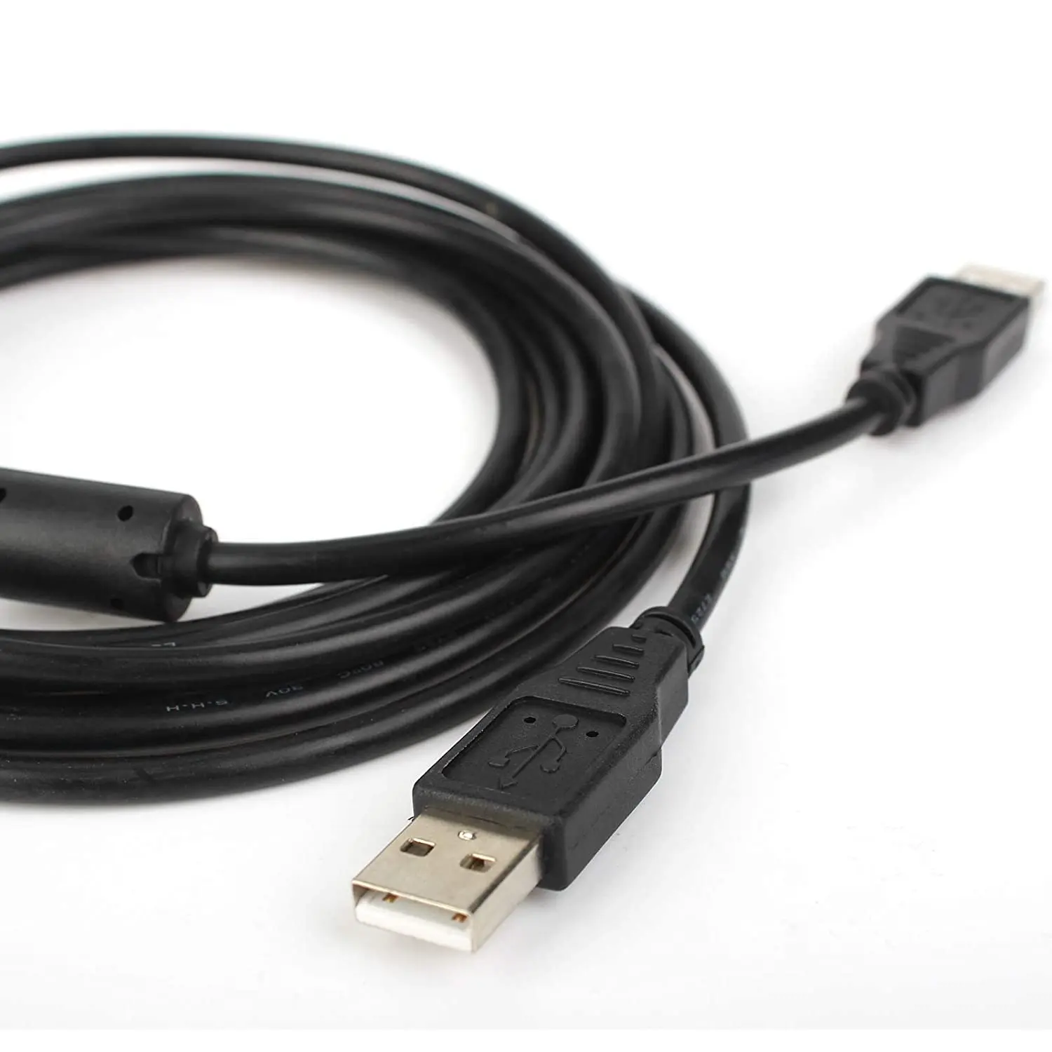 

USB 2.0 Cable Type A Male to A Male Black Cord Universal for Hard Drive Enclosure