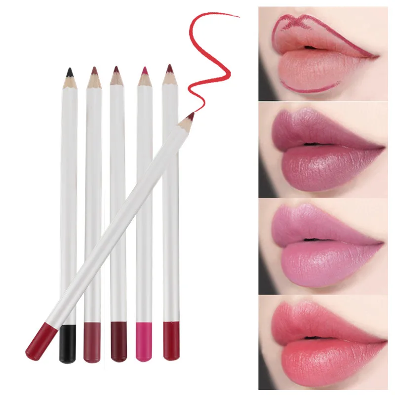 

Wholesale Private Label Creamy Lip Liner 22 Colors High Pigment Matte Waterproof Vegan Custom Lipliner Pencils