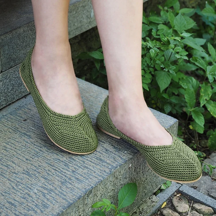 

Professional Wholesale Handmade Crocheted lady Summer Shoes, Customized color