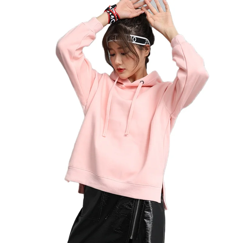 

Plus Size 100% Cotton Fleece Sweatshirt Pullover Women's Hoodies