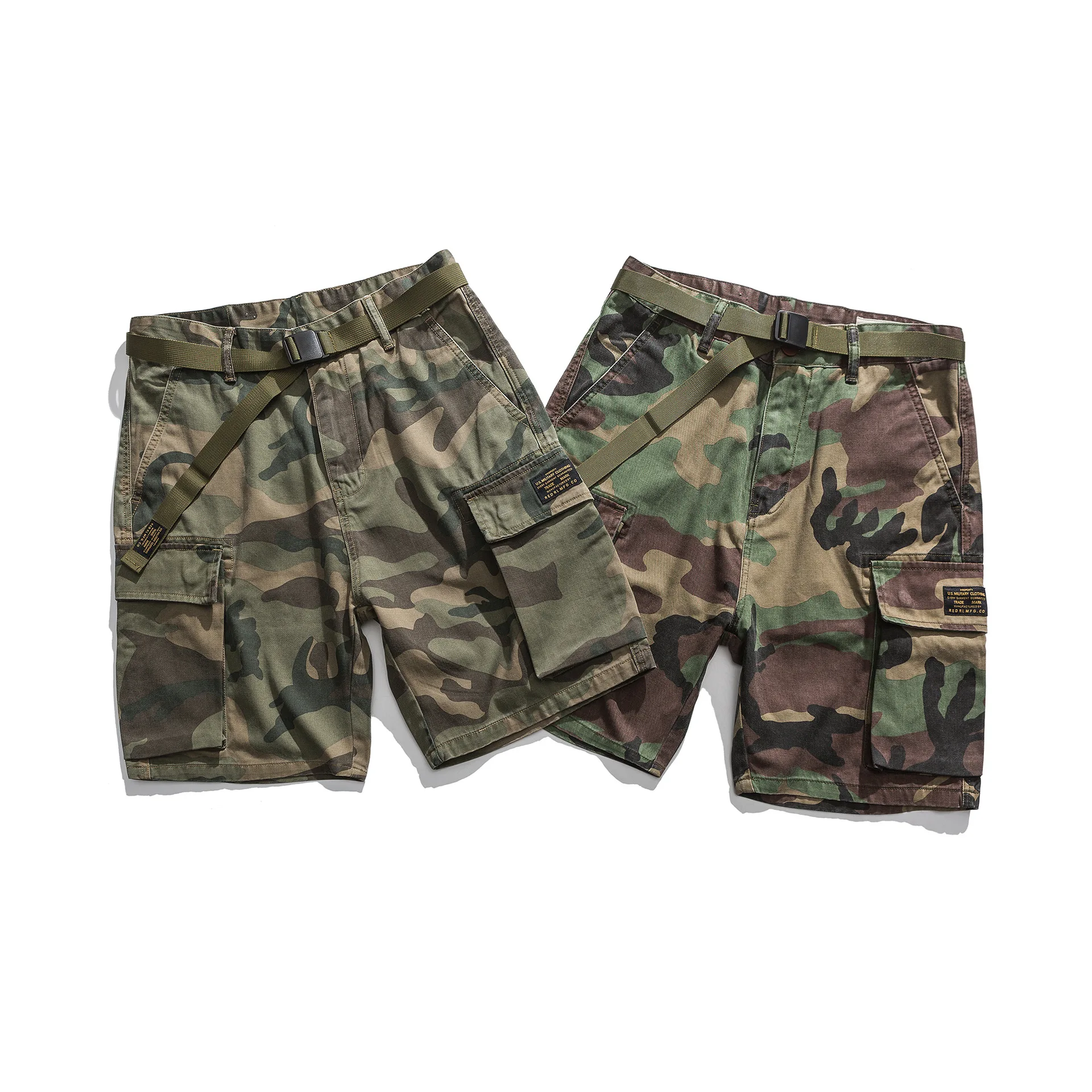 

Wholesale fashion Men's camouflage shorts loose oversize five points casual polyester shorts men cargo shorts